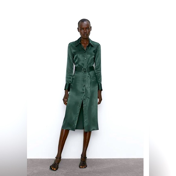 Zara Dresses & Skirts - Zara Satin Dress size L